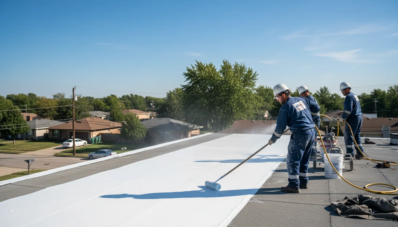 Commercial roof coating in Bellefontaine, MS near me